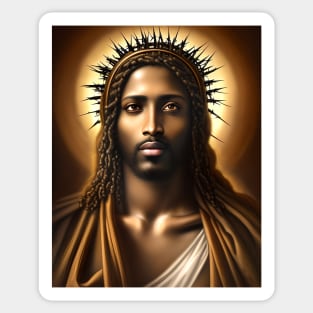 African American Jesus Sticker